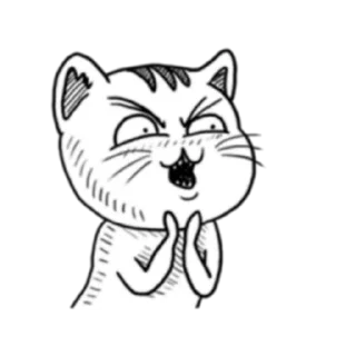 👏 emoji Ugly Tabby Cat (FULL) [英文/印尼] @WSZB_Stickers Telegram sticker 5 of 71