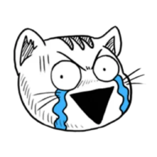 🤣 emoji Ugly Tabby Cat (FULL) [英文/印尼] @WSZB_Stickers Telegram sticker 14 of 71