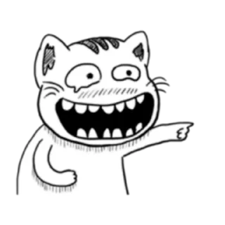 😂 emoji Ugly Tabby Cat (FULL) [英文/印尼] @WSZB_Stickers Telegram sticker 19 of 71