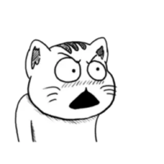 😨 emoji Ugly Tabby Cat (FULL) [英文/印尼] @WSZB_Stickers Telegram sticker 18 of 71