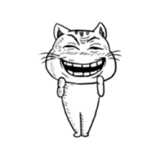 🤣 emoji Ugly Tabby Cat (FULL) [英文/印尼] @WSZB_Stickers Telegram sticker 7 of 71