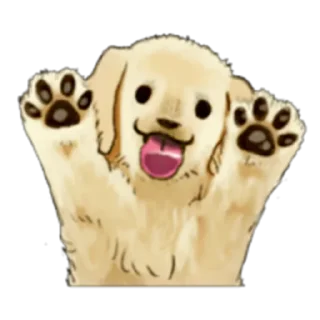 😃 emoji The Golden Retriever Puppy! Prt. 1-2 (FULL) [ENG] @WSZB_Stickers Telegram sticker 6 of 80