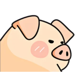 😒 emoji PIGPIG & GuaGua Prt. 3 (FULL) [CHN] @WSZB_Stickers Telegram sticker 21 of 40