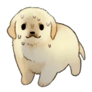 😰 emoji The Golden Retriever Puppy! Prt. 1-2 (FULL) [ENG] @WSZB_Stickers Telegram sticker 16 of 80
