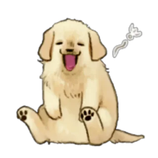 🥰 emoji The Golden Retriever Puppy! Prt. 1-2 (FULL) [ENG] @WSZB_Stickers Telegram sticker 11 of 80