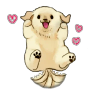 😃 emoji The Golden Retriever Puppy! Prt. 1-2 (FULL) [ENG] @WSZB_Stickers Telegram sticker 19 of 80