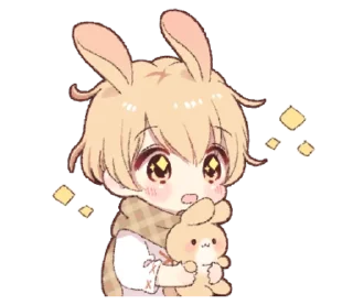 Sticker from rabbit boy
