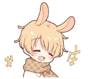 Sticker from rabbit boy
