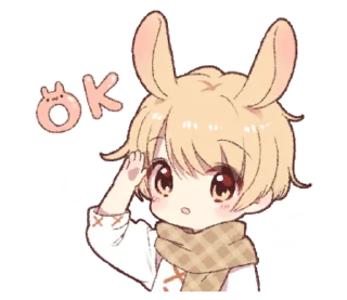 Sticker from rabbit boy