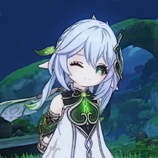 🌿 emoji 𝅄  ۫  છ @ChisatoHelps ⪩⪨ @Shirawsagi ഒ ˖ ֹ Telegram sticker 9 of 90