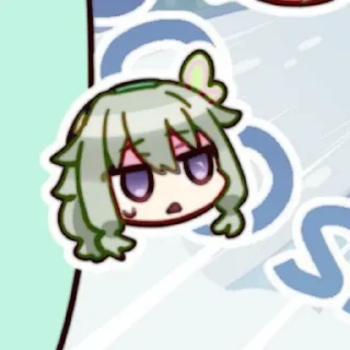 🌱 emoji 𝅄  ۫  છ @ChisatoHelps ⪩⪨ @Shirawsagi ഒ ˖ ֹ Telegram sticker 7 of 30
