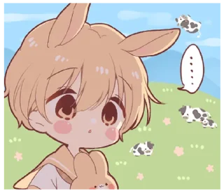 ⭐ emoji Rabbit boy sticker5 @deazzle @cremium Telegram sticker 18 of 24