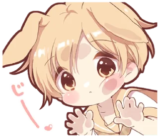⭐ emoji Rabbit boy sticker5 @deazzle @cremium Telegram sticker 1 of 24