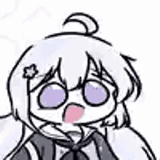 😕 emoji 💞宇沢レイサ💞   @DimensionID Telegram sticker 19 of 33