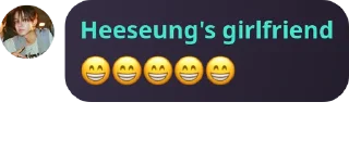 Sticker from heeseung's gf ⭕️