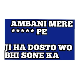 Sticker from Love you bhai