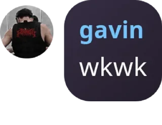 Sticker from gavin