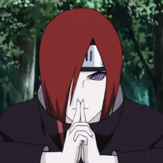 ⛩ emoji Nagato uzumaki⛩ By @milkshakenya Telegram sticker 16 of 27