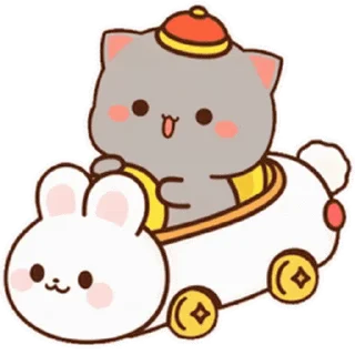 🙂 emoji Peach and Goma @PeachLovesGoma Telegram sticker 7 of 25