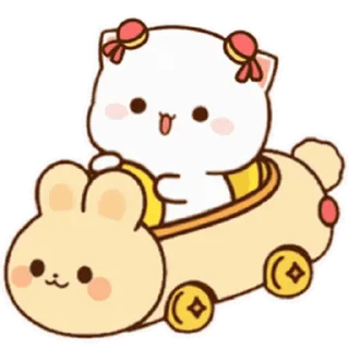 🙂 emoji Peach and Goma @PeachLovesGoma Telegram sticker 6 of 25