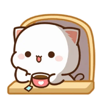 🙂 emoji Peach and Goma @PeachLovesGoma Telegram sticker 11 of 25