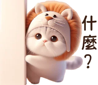 ⭐ emoji Meow Lion so cute [TW] @moe_sticker_bot Telegram sticker 10 of 40