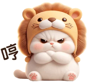 ⭐ emoji Meow Lion so cute [TW] @moe_sticker_bot Telegram sticker 19 of 40