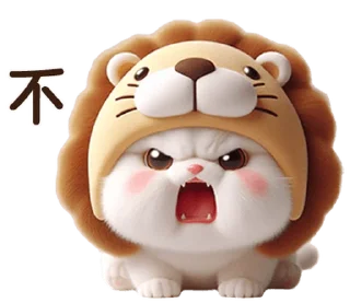 ⭐ emoji Meow Lion so cute [TW] @moe_sticker_bot Telegram sticker 12 of 40