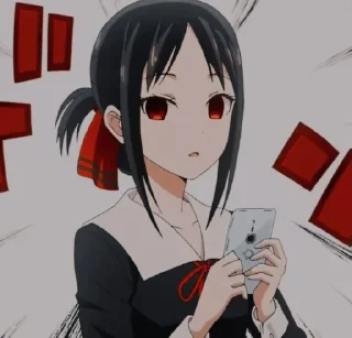 Sticker from kaguya shinomiya / @anime_sticker_pack