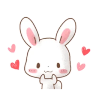 💕 emoji Rabbit & Bear's love Prt. 1 (FULL) [日本] @WSZB_Stickers Telegram sticker 17 of 41