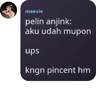 👆 emoji aNaK aNaK kEcEbOnG pack by @QuotLyBot Telegram sticker 7 of 43