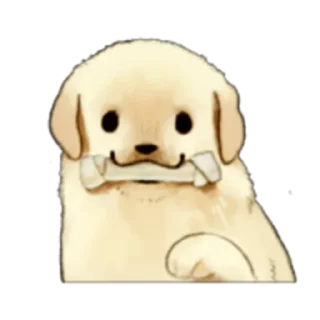 Sticker from The Golden Retriever Puppy! Prt. 1-2 (FULL) [ENG] @WSZB_Stickers
