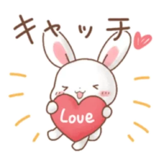 😆 emoji Rabbit & Bear's love Prt. 1 (FULL) [日本] @WSZB_Stickers Telegram sticker 9 of 41