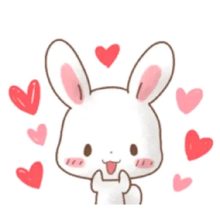 💗 emoji Rabbit & Bear's love Prt. 1 (FULL) [日本] @WSZB_Stickers Telegram sticker 18 of 41