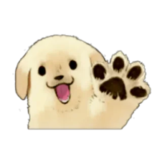 Sticker from The Golden Retriever Puppy! Prt. 1-2 (FULL) [ENG] @WSZB_Stickers