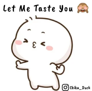 Sticker from Chiku duck 🌸🍃 @stickersbag