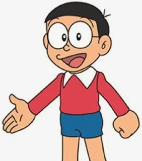 Sticker from @stickersbag 🌟 Nobita 🍃🌸