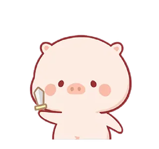 ⭐ emoji PiggyMengmeng 1 @moe_sticker_bot Telegram sticker 7 of 24
