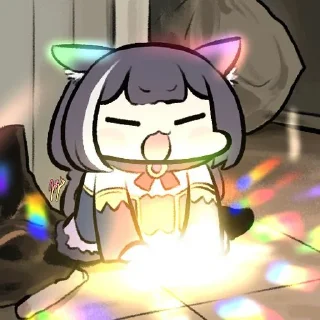 ✨ emoji kyaru cat 2 Telegram sticker 20 of 52