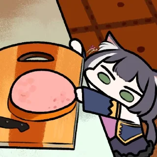 🥩 emoji kyaru cat 2 Telegram sticker 5 of 52