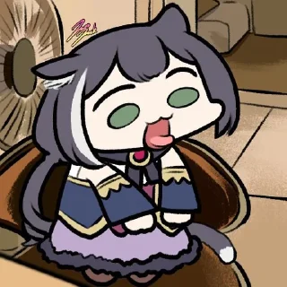 😛 emoji kyaru cat 2 Telegram sticker 9 of 52
