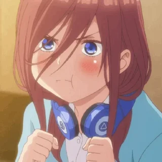 Sticker from Miku nakano @AnimeIndustryIndex
