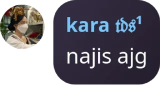 Sticker from punya kara!!