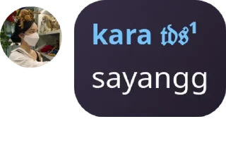 Sticker from punya kara!!