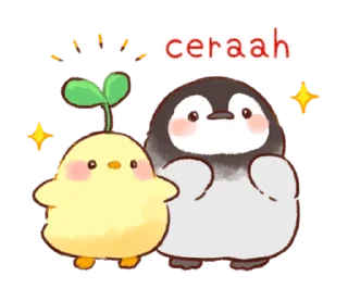 🌤️ emoji Soft and cute chick(id) @deazzle Telegram sticker 15 of 40
