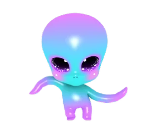 💃 emoji Cute Alien Alilalalulu @deazzle Telegram sticker 1 of 8