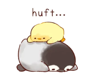😮‍💨 emoji Soft and cute chick(id) @deazzle Telegram sticker 12 of 40