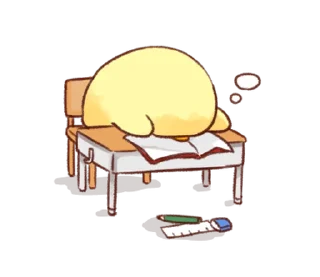 😢 emoji Soft and cute chick(id) @deazzle Telegram sticker 8 of 40
