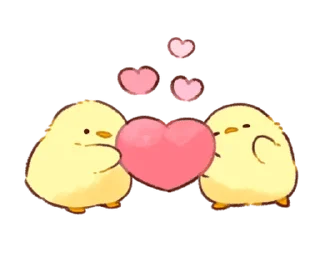 🥰 emoji Soft and cute chick(id) @deazzle Telegram sticker 4 of 40