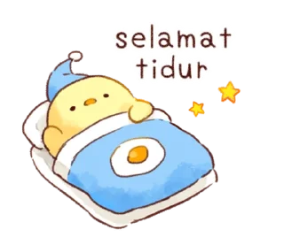 😴 emoji Soft and cute chick(id) @deazzle Telegram sticker 21 of 40